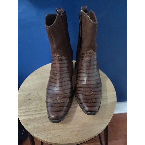 COCONUTS By Matisse Vivid Western Side Zip Ankle Boots Booties Womens Size 6 M - Picture 2 of 11